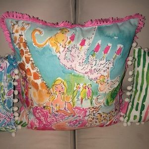 3 Lilly Pulitzer Reversible Pillows